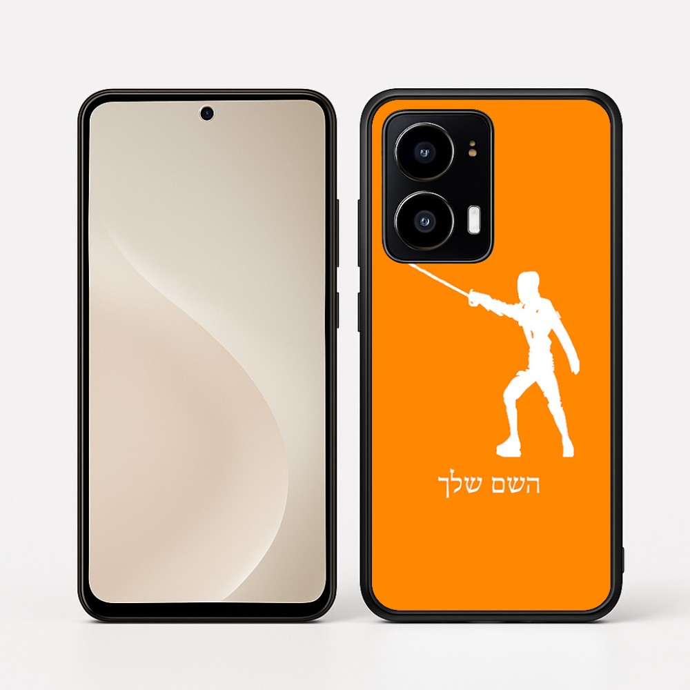 כיסוי בעיצוב אישי עם השם שלך לדגם - Motorola moto X70 Air בעיצוב לוחם סייף