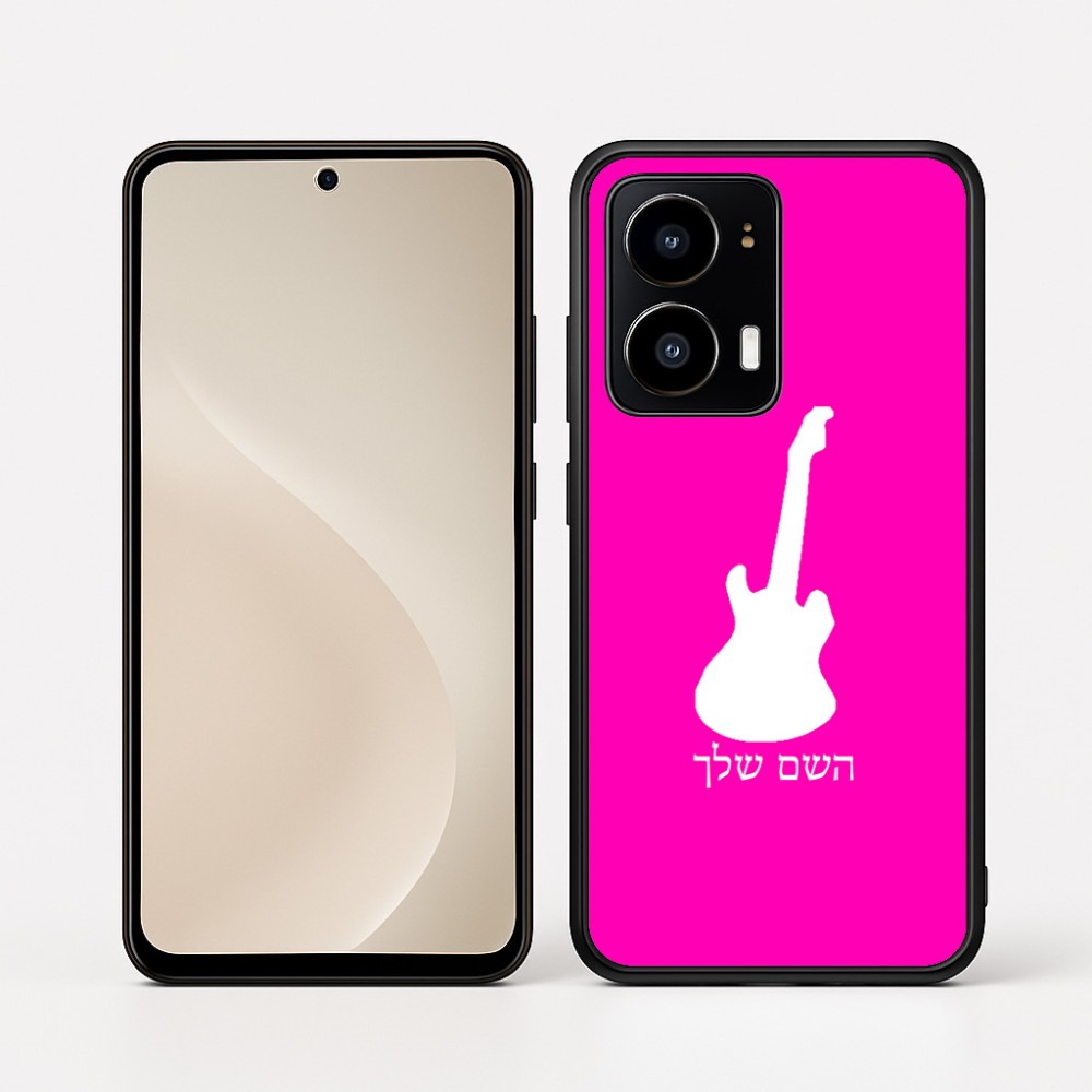 כיסוי בעיצוב אישי עם השם שלך לדגם - Motorola moto X70 Air בעיצוב גיטרה