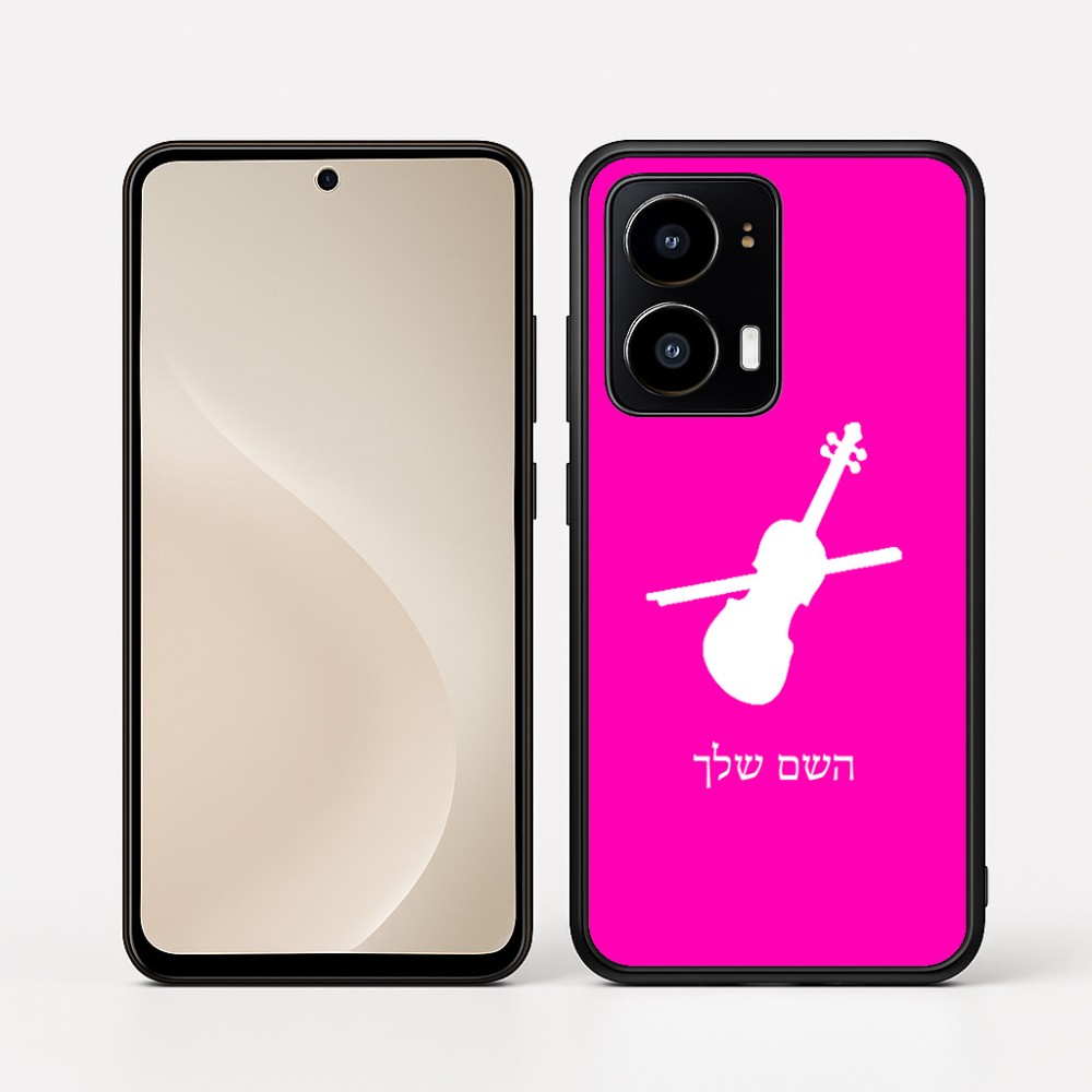 כיסוי בעיצוב אישי עם השם שלך לדגם - Motorola moto X70 Air בעיצוב כינור