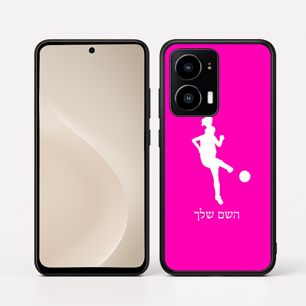 כיסוי בעיצוב אישי עם השם שלך לדגם - Motorola moto X70 Air בעיצוב שחקנית כדורגל - אישה