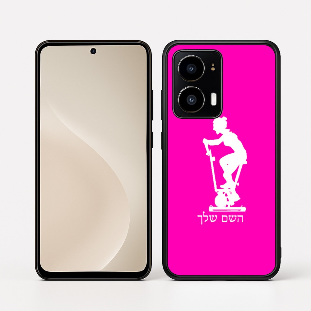 כיסוי בעיצוב אישי עם השם שלך לדגם - Motorola moto X70 Air בעיצוב אימון ספינינג - אישה
