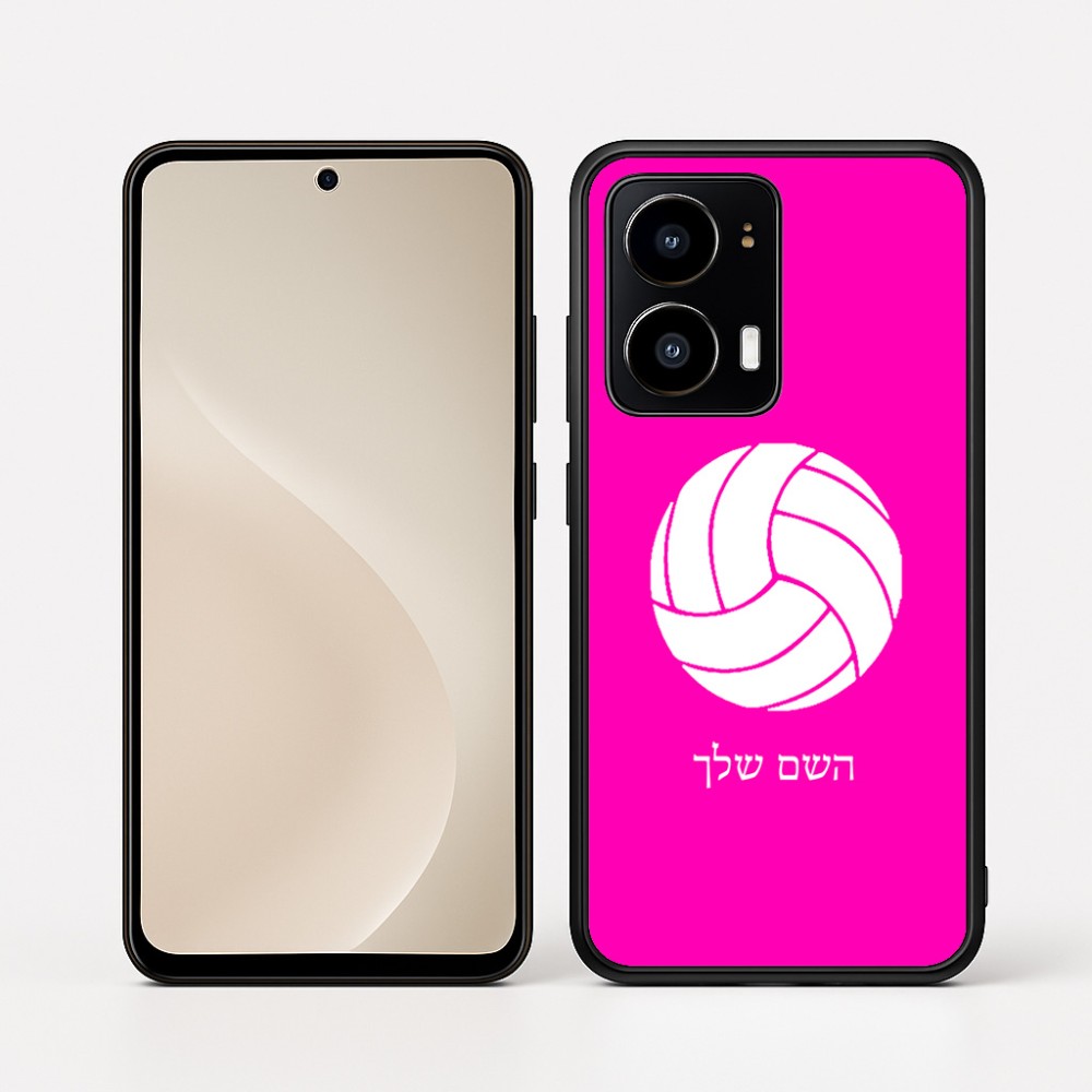 כיסוי בעיצוב אישי עם השם שלך לדגם - Motorola moto X70 Air בעיצוב כדור כדורעף
