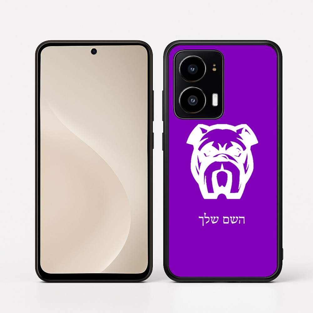 כיסוי בעיצוב אישי עם השם שלך לדגם - Motorola moto X70 Air בעיצוב פרצוף בולדוג