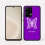 כיסוי בעיצוב אישי עם השם שלך לדגם - Motorola moto X70 Air בעיצוב פרפר