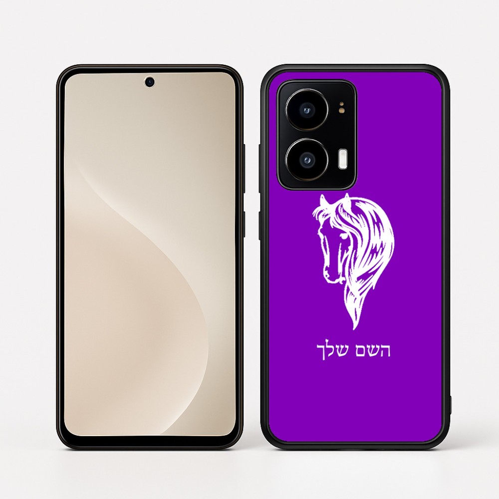 כיסוי בעיצוב אישי עם השם שלך לדגם - Motorola moto X70 Air בעיצוב ראש סוס