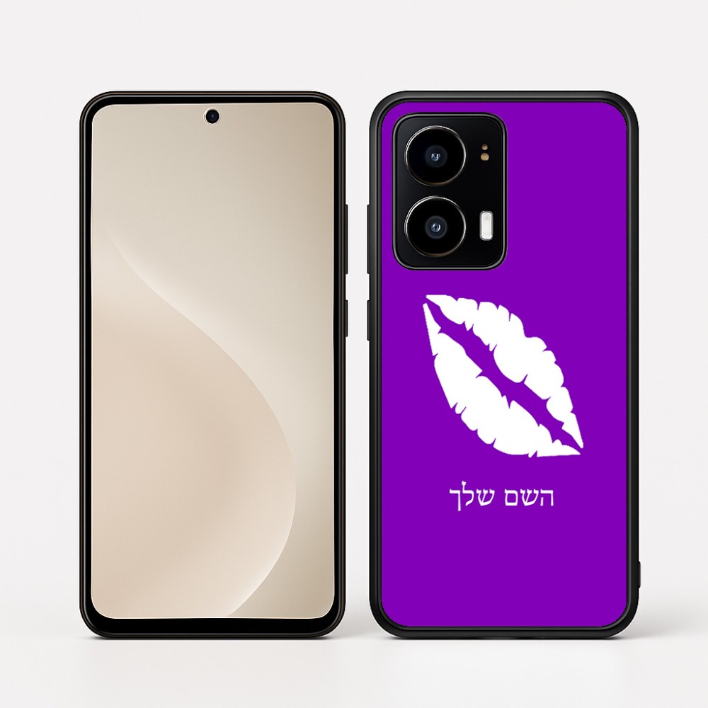 כיסוי בעיצוב אישי עם השם שלך לדגם - Motorola moto X70 Air בעיצוב שפתיים - נשיקה