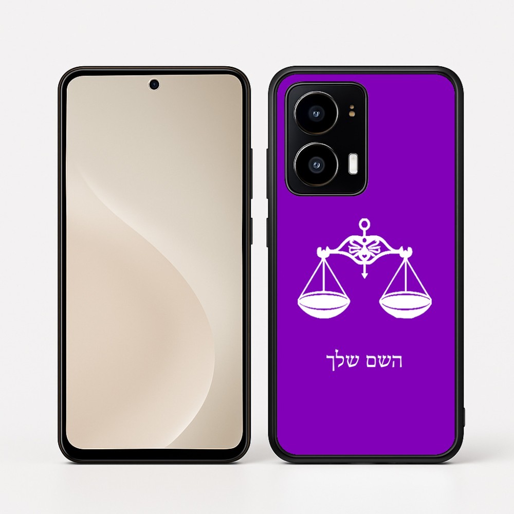 כיסוי בעיצוב אישי עם השם שלך לדגם - Motorola moto X70 Air בעיצוב מזלות - מאזניים