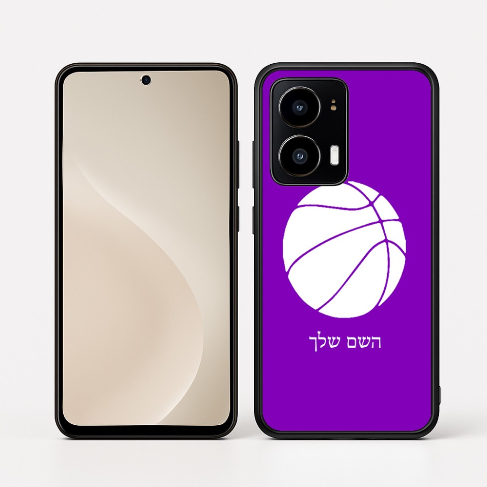 כיסוי בעיצוב אישי עם השם שלך לדגם - Motorola moto X70 Air בעיצוב כדורסל