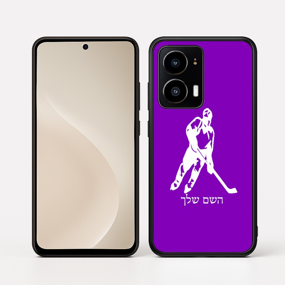כיסוי בעיצוב אישי עם השם שלך לדגם - Motorola moto X70 Air בעיצוב שחקן הוקי