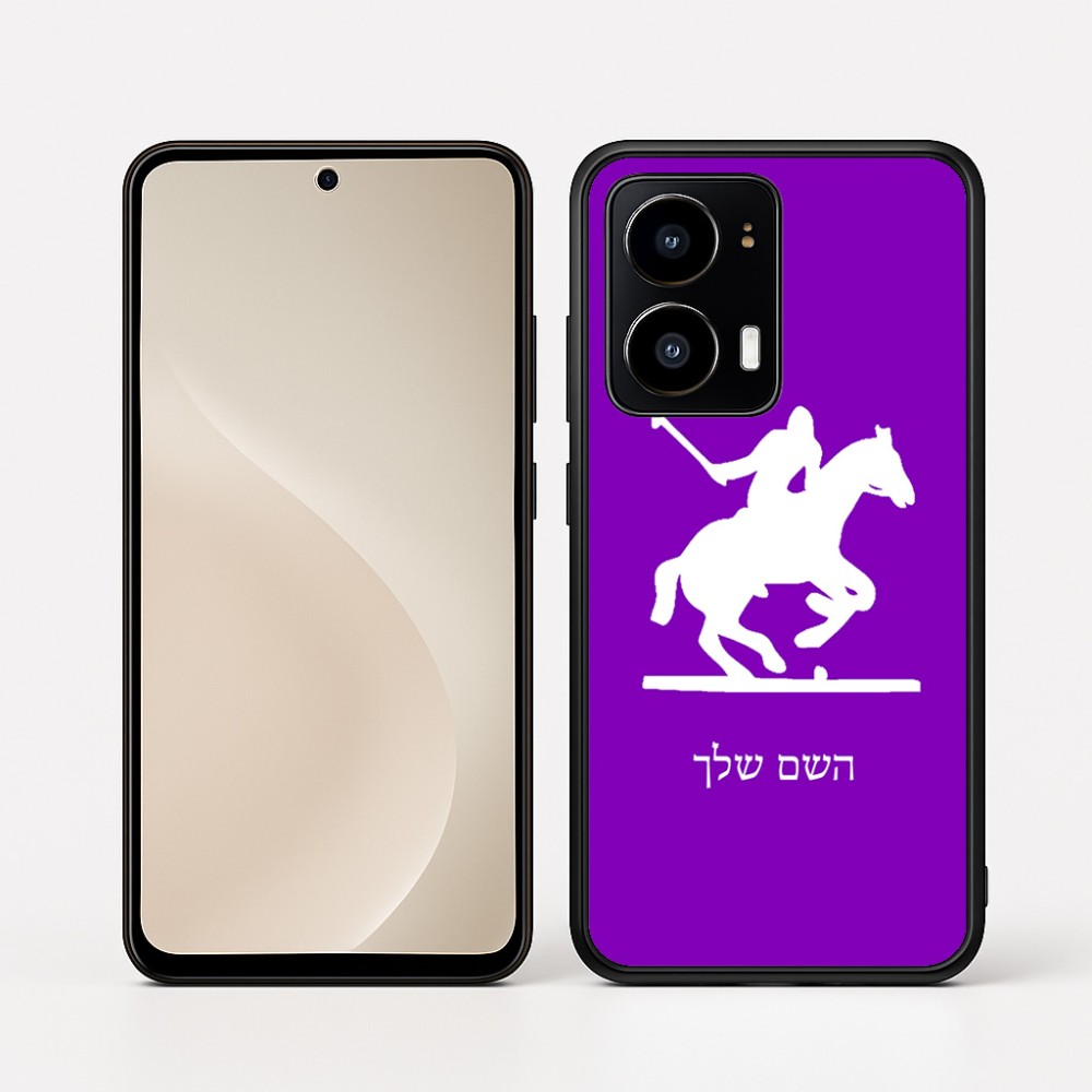 כיסוי בעיצוב אישי עם השם שלך לדגם - Motorola moto X70 Air בעיצוב שחקן פולו - סוס