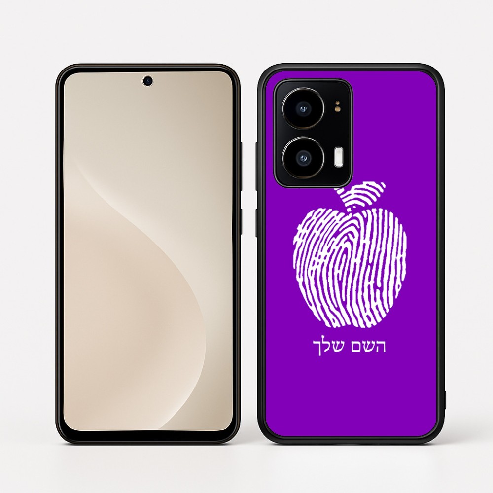 כיסוי בעיצוב אישי עם השם שלך לדגם - Motorola moto X70 Air בעיצוב הדפס תפוח
