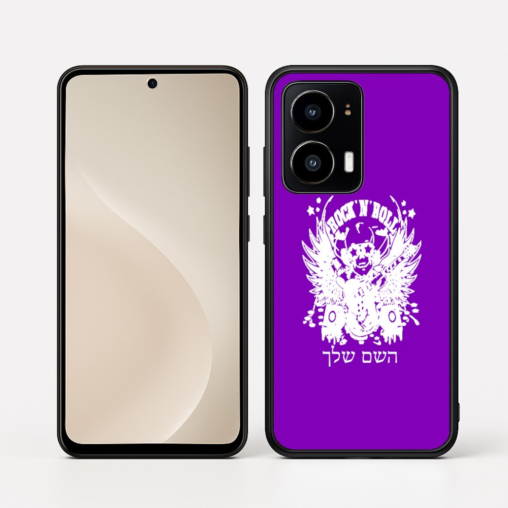כיסוי בעיצוב אישי עם השם שלך לדגם - Motorola moto X70 Air בעיצוב רוקנרול