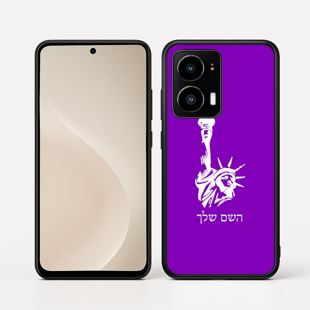 כיסוי בעיצוב אישי עם השם שלך לדגם - Motorola moto X70 Air בעיצוב פסל החירות