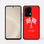 כיסוי בעיצוב אישי עם השם שלך לדגם - Motorola moto X70 Air בעיצוב דגל המירוץ