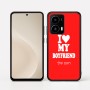 כיסוי בעיצוב אישי עם השם שלך לדגם - Motorola moto X70 Air בעיצוב אוהבת את החבר שלי