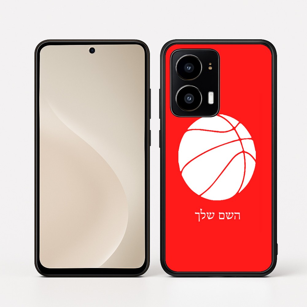 כיסוי בעיצוב אישי עם השם שלך לדגם - Motorola moto X70 Air בעיצוב כדורסל