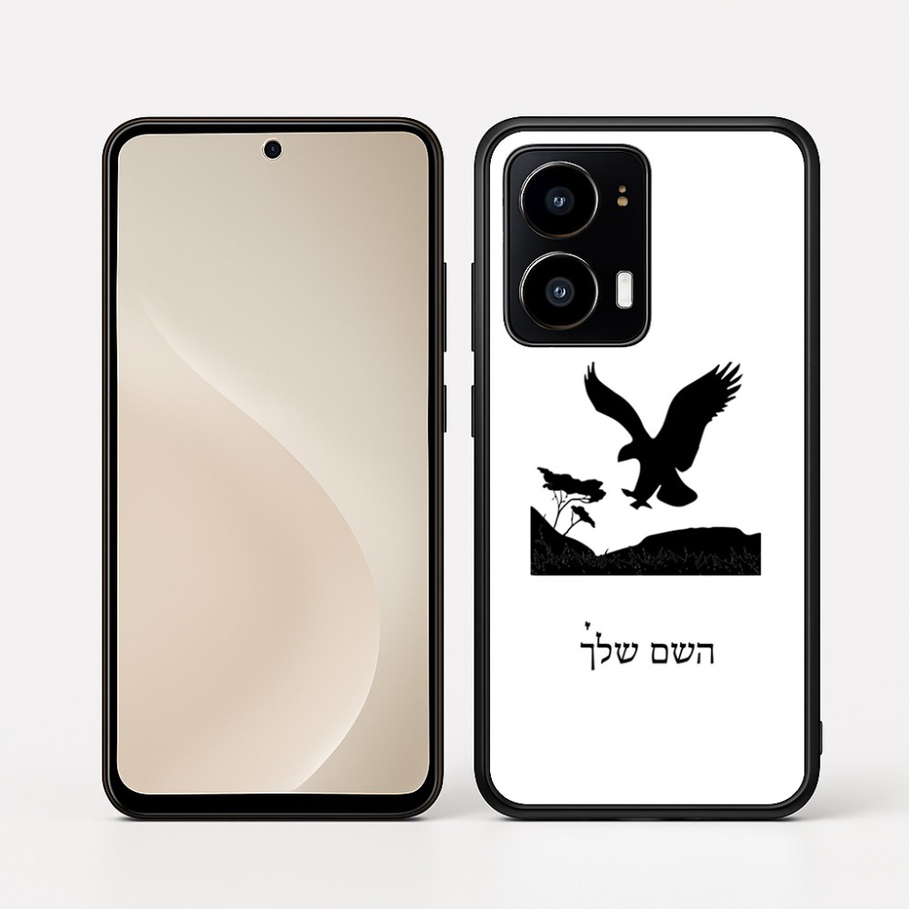 כיסוי בעיצוב אישי עם השם שלך לדגם - Motorola moto X70 Air בעיצוב נשר אמריקאי