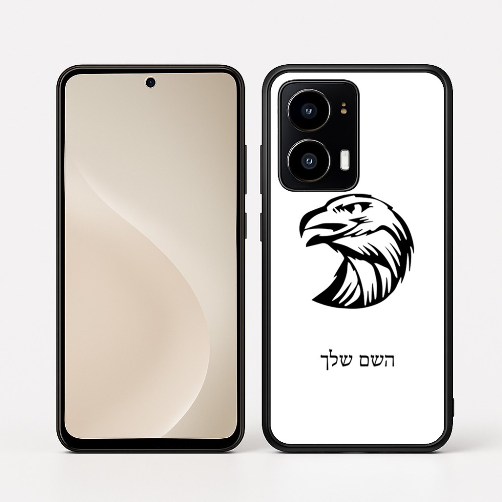 כיסוי בעיצוב אישי עם השם שלך לדגם - Motorola moto X70 Air בעיצוב ראש נשר