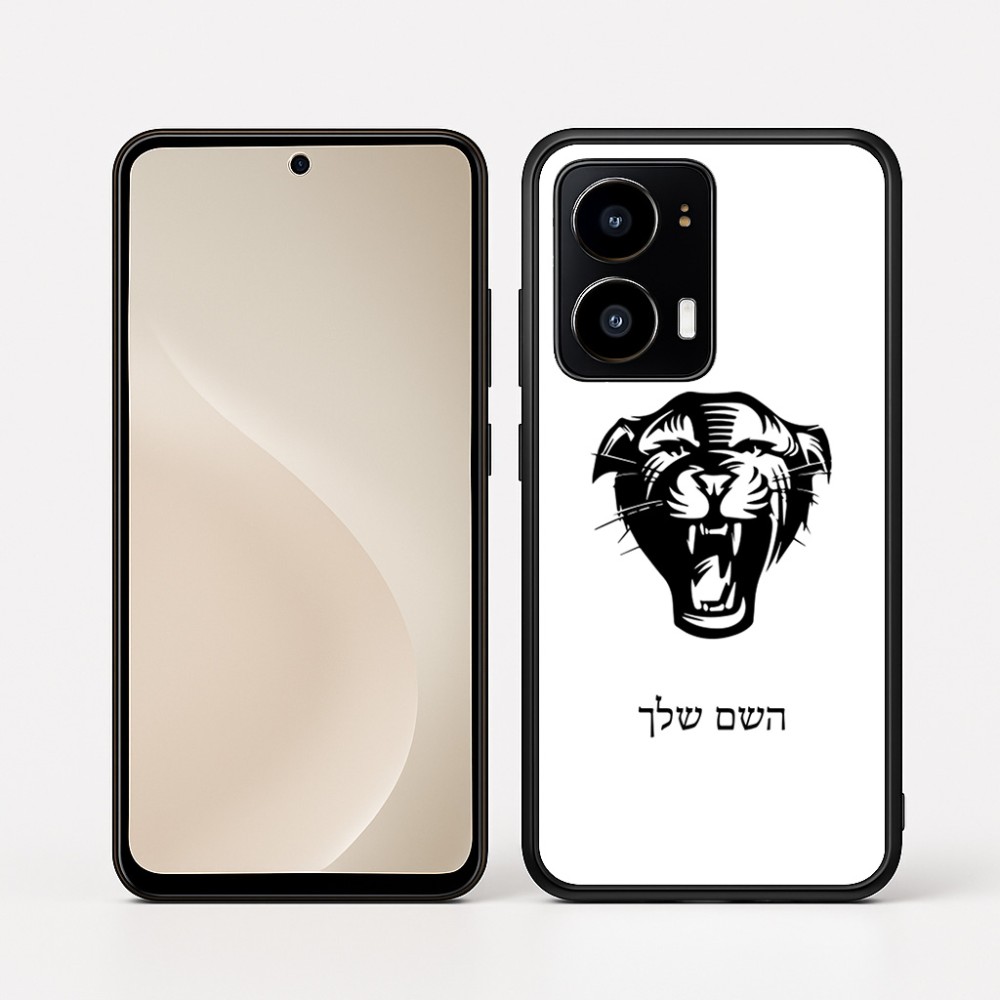 כיסוי בעיצוב אישי עם השם שלך לדגם - Motorola moto X70 Air בעיצוב פני פנטרה