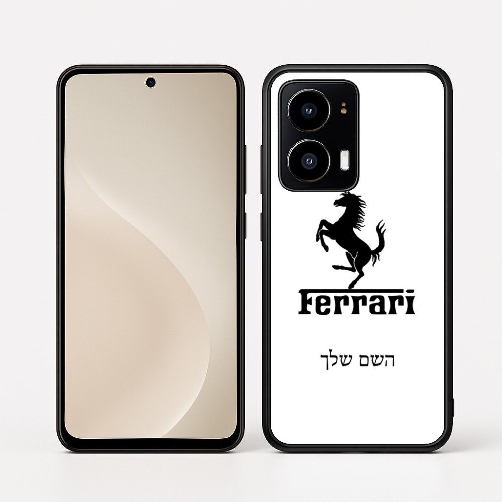 כיסוי בעיצוב אישי עם השם שלך לדגם - Motorola moto X70 Air בעיצוב פרארי