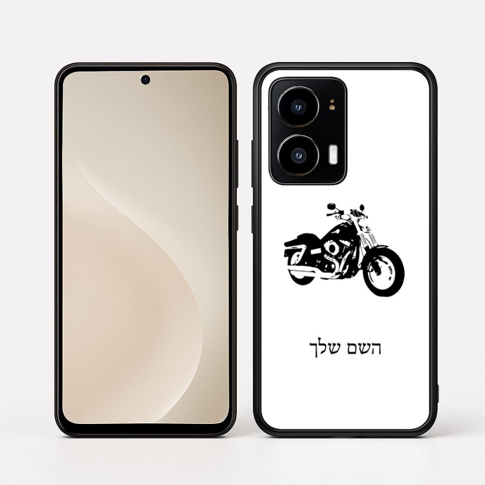 כיסוי בעיצוב אישי עם השם שלך לדגם - Motorola moto X70 Air בעיצוב הארלי-דיווידסון