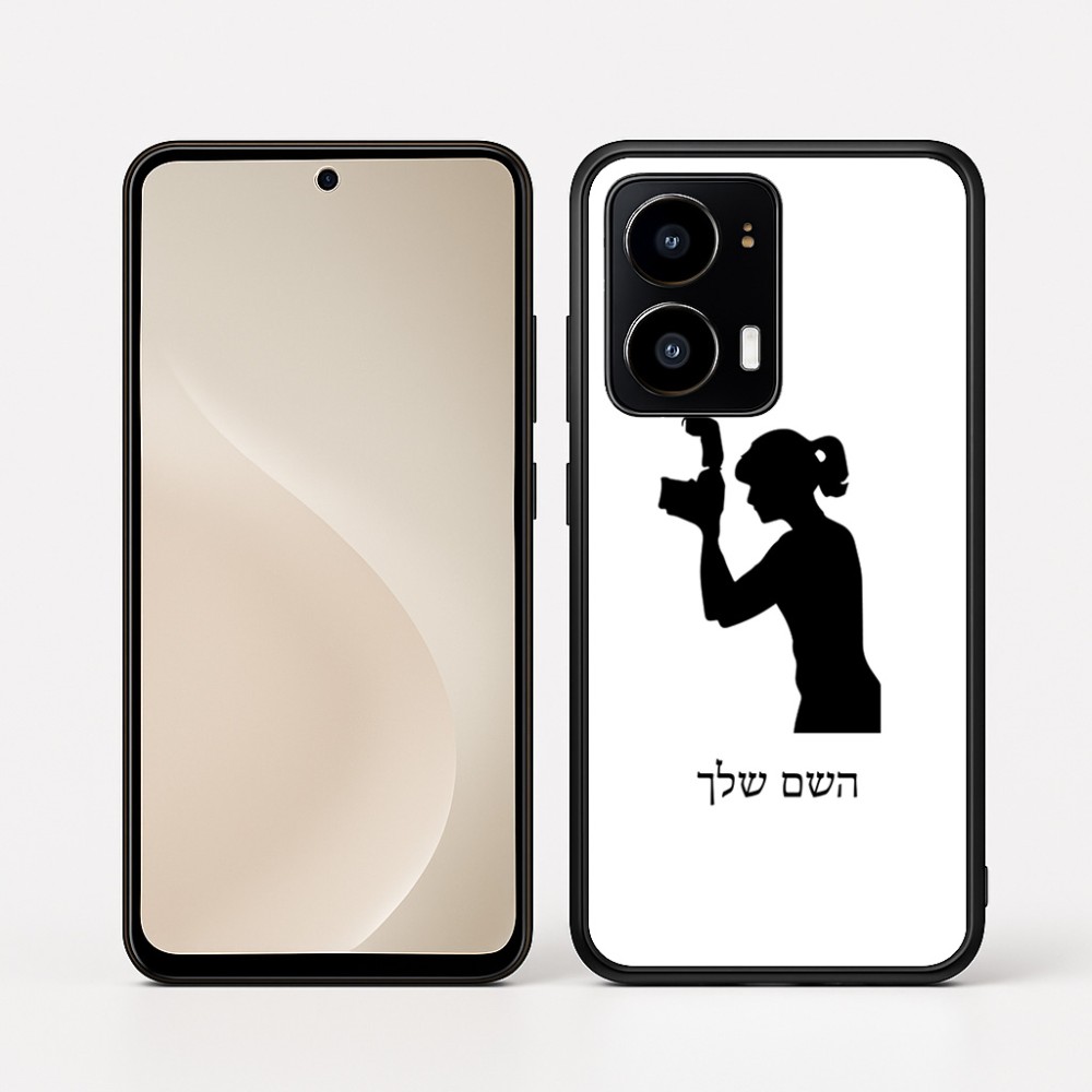 כיסוי בעיצוב אישי עם השם שלך לדגם - Motorola moto X70 Air בעיצוב צלמת - אישה