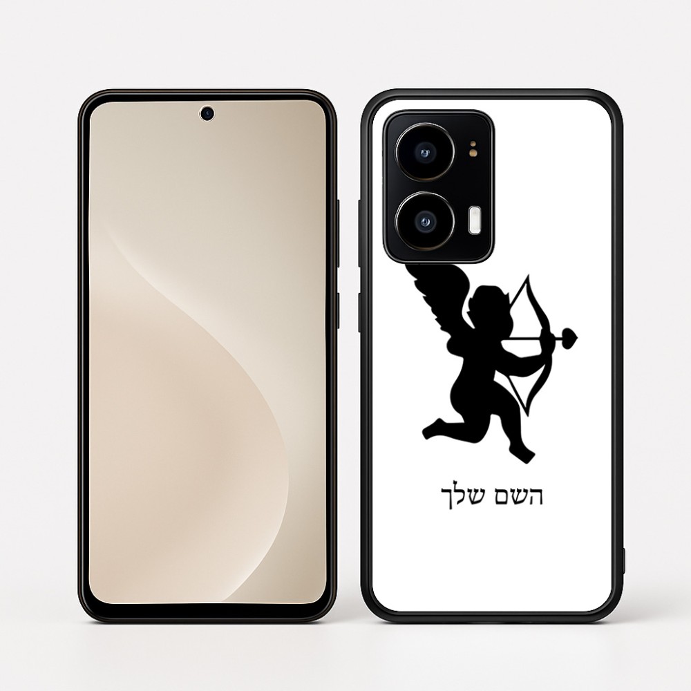 כיסוי בעיצוב אישי עם השם שלך לדגם - Motorola moto X70 Air בעיצוב קופידון