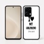 כיסוי בעיצוב אישי עם השם שלך לדגם - Motorola moto X70 Air בעיצוב אוהב את החברה שלי