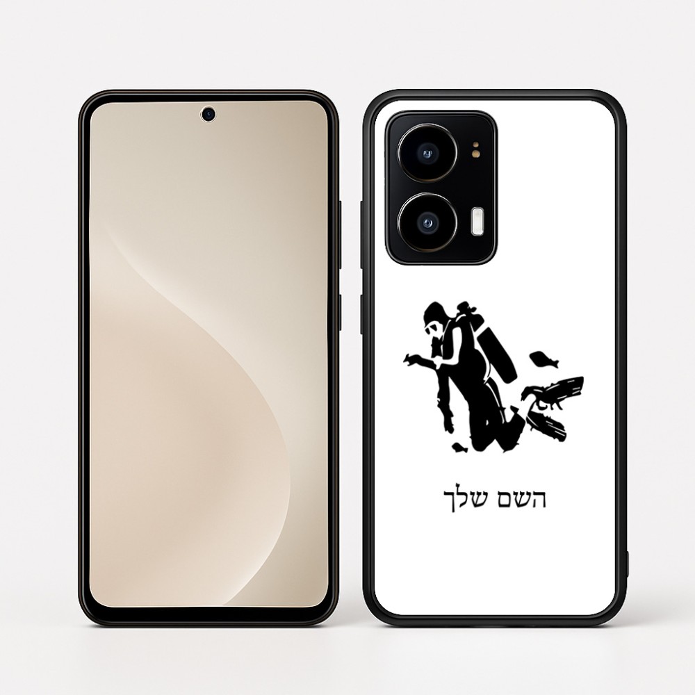 כיסוי בעיצוב אישי עם השם שלך לדגם - Motorola moto X70 Air בעיצוב צוללן