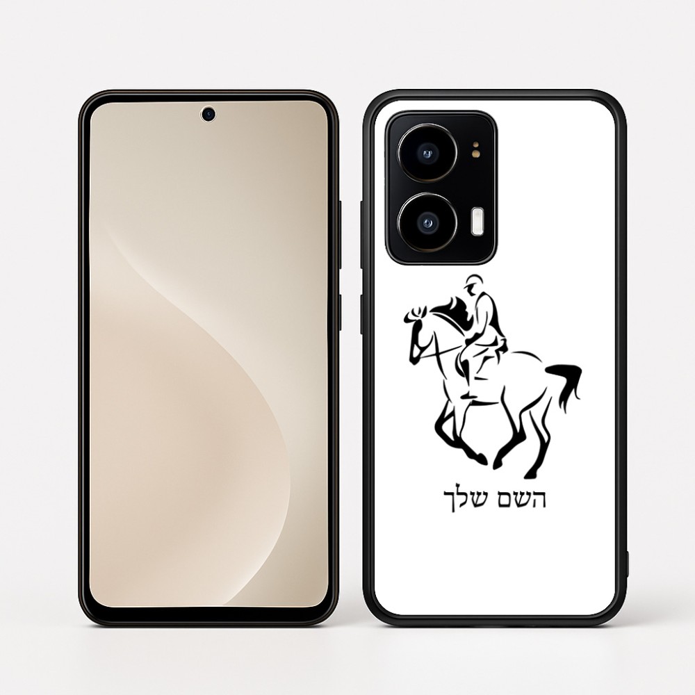 כיסוי בעיצוב אישי עם השם שלך לדגם - Motorola moto X70 Air בעיצוב רוכב סוסים 2