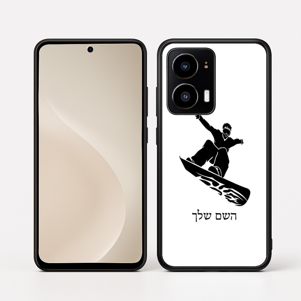 כיסוי בעיצוב אישי עם השם שלך לדגם - Motorola moto X70 Air בעיצוב סנובורדיסט