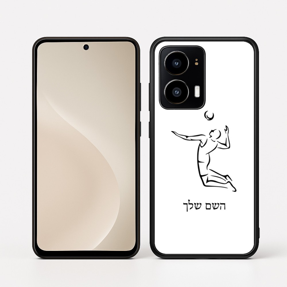 כיסוי בעיצוב אישי עם השם שלך לדגם - Motorola moto X70 Air בעיצוב שחקן כדורעף