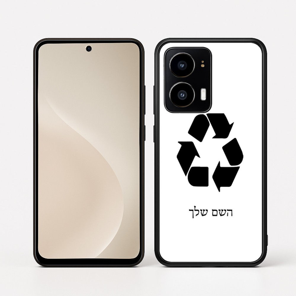 כיסוי בעיצוב אישי עם השם שלך לדגם - Motorola moto X70 Air בעיצוב למחזר