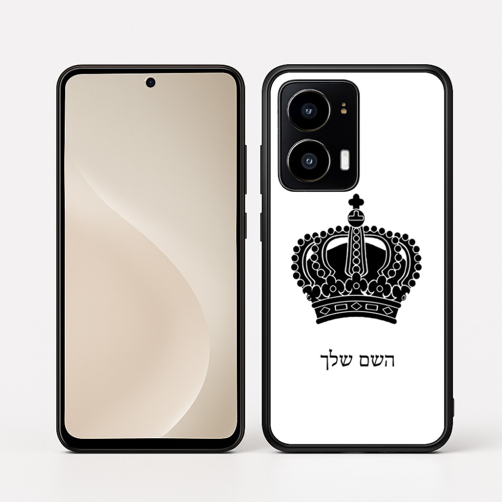 כיסוי בעיצוב אישי עם השם שלך לדגם - Motorola moto X70 Air בעיצוב כתר מלכותי