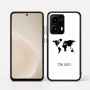 כיסוי בעיצוב אישי עם השם שלך לדגם - Motorola moto X70 Air בעיצוב מפת העולם