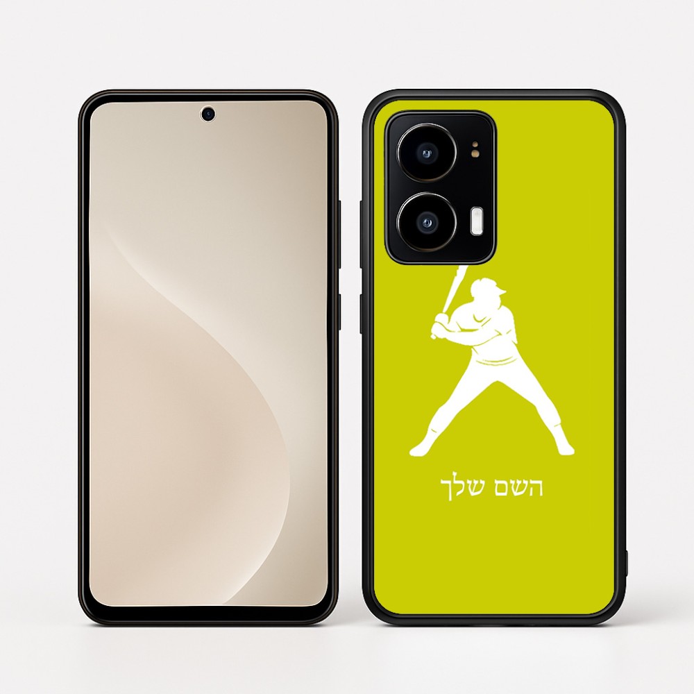 כיסוי בעיצוב אישי עם השם שלך לדגם - Motorola moto X70 Air בעיצוב שחקן בייסבול