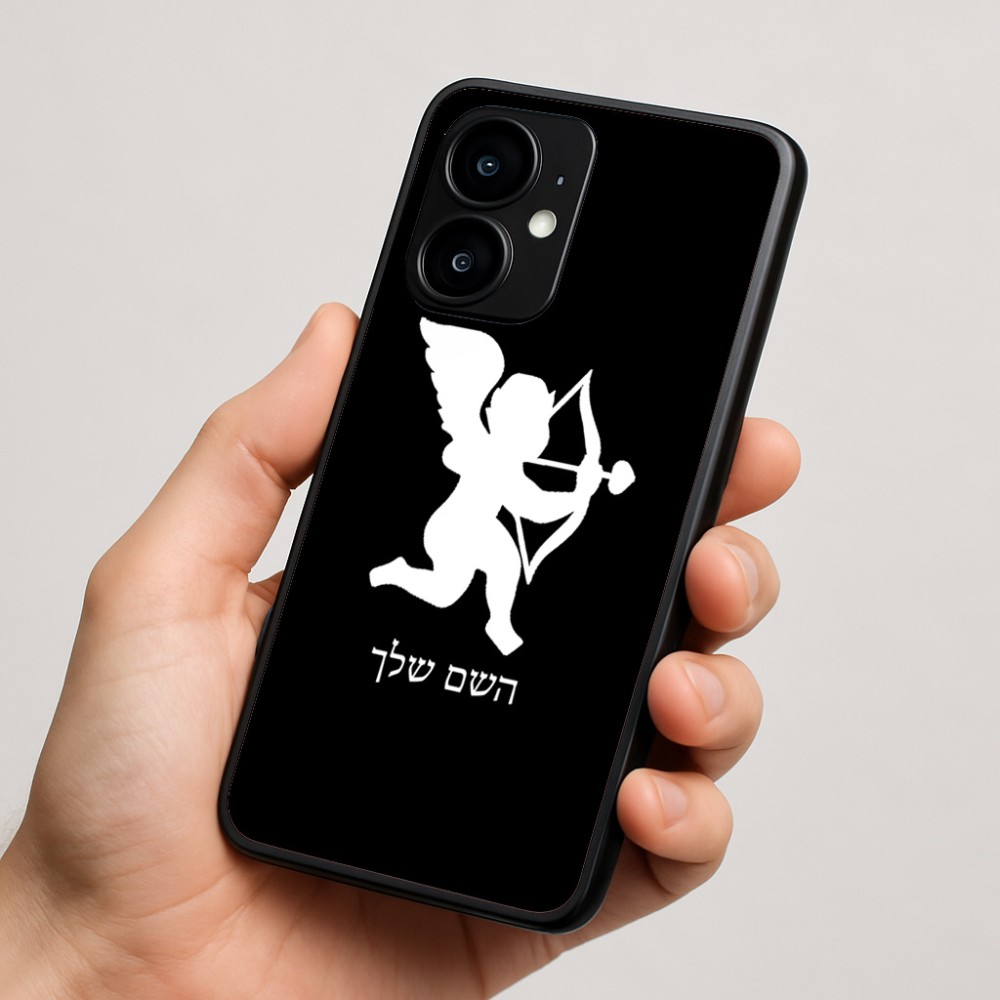 כיסוי בעיצוב אישי עם השם שלך לדגם - Motorola moto X70 Air בעיצוב קופידון