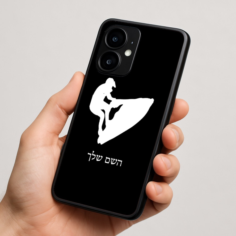 כיסוי בעיצוב אישי עם השם שלך לדגם - Motorola moto X70 Air בעיצוב אופנוע ים