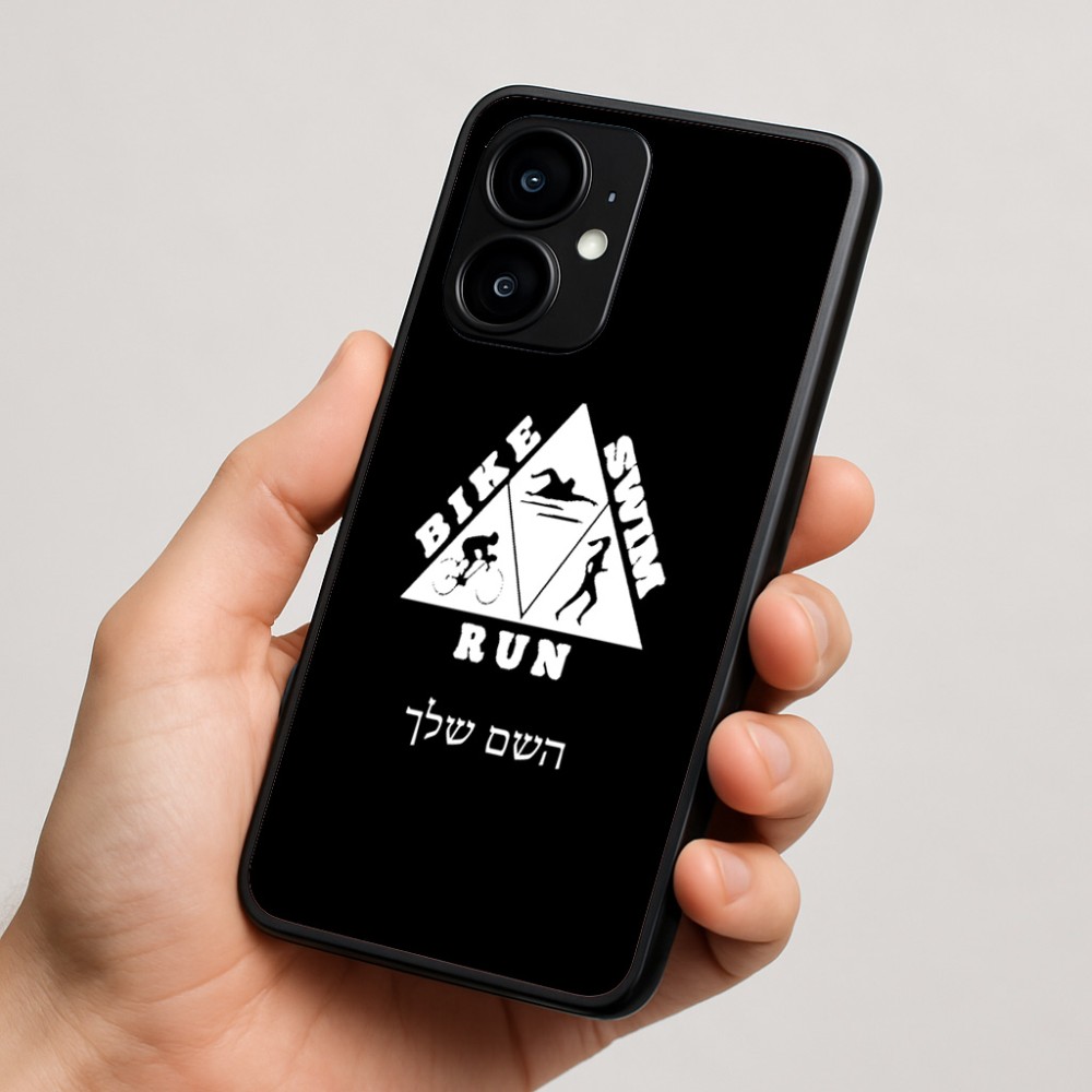 כיסוי בעיצוב אישי עם השם שלך לדגם - Motorola moto X70 Air בעיצוב טריאתלון