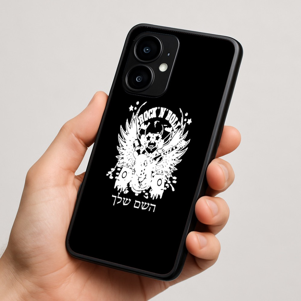 כיסוי בעיצוב אישי עם השם שלך לדגם - Motorola moto X70 Air בעיצוב רוקנרול