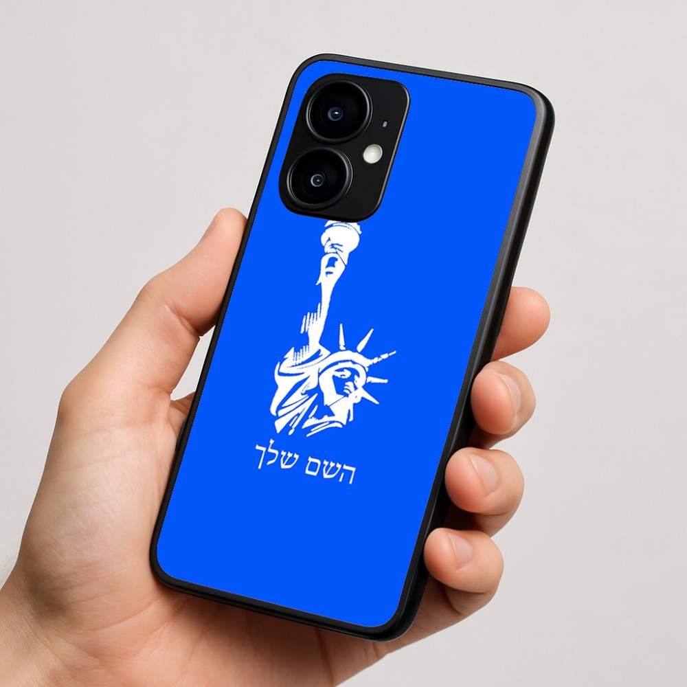 כיסוי בעיצוב אישי עם השם שלך לדגם - Motorola moto X70 Air בעיצוב פסל החירות