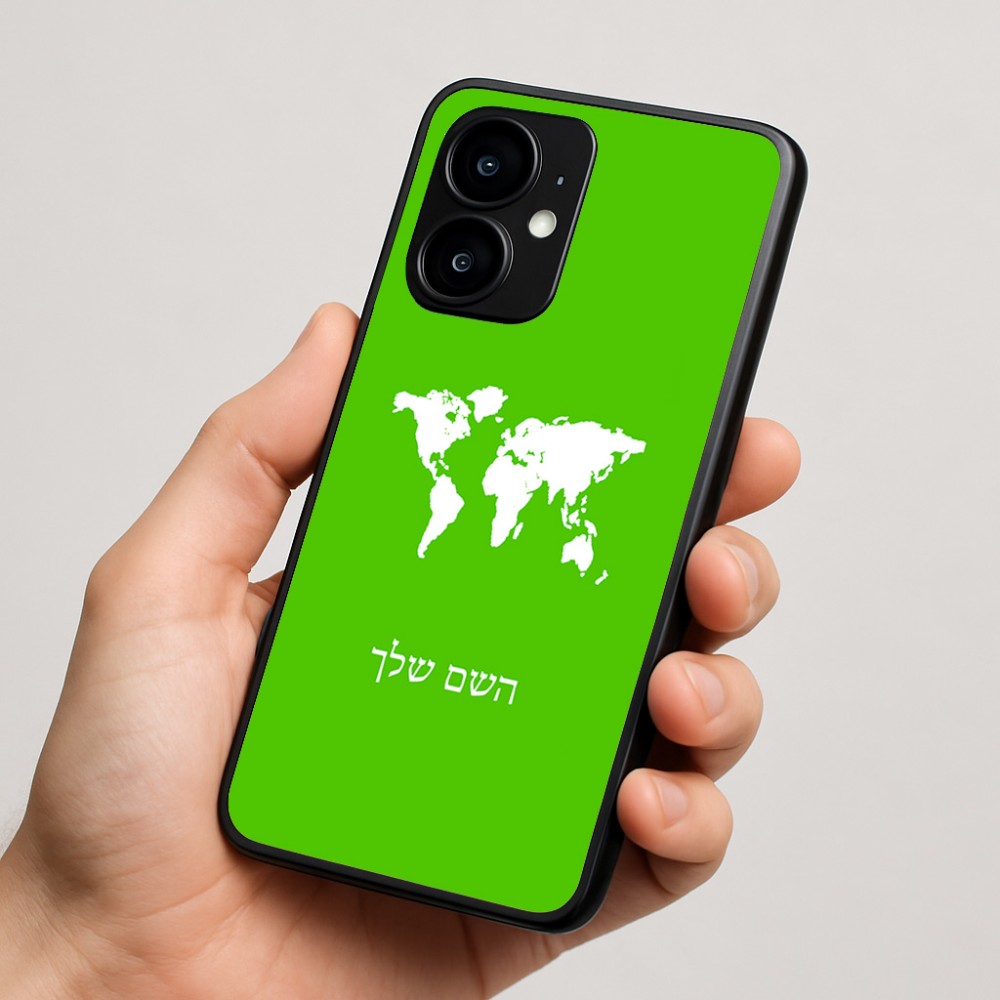 כיסוי בעיצוב אישי עם השם שלך לדגם - Motorola moto X70 Air בעיצוב מפת העולם