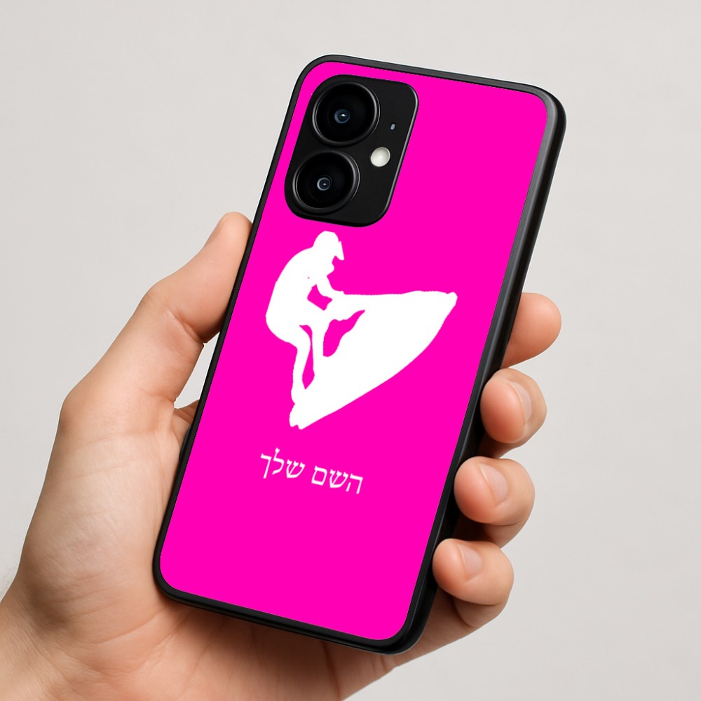 כיסוי בעיצוב אישי עם השם שלך לדגם - Motorola moto X70 Air בעיצוב אופנוע ים