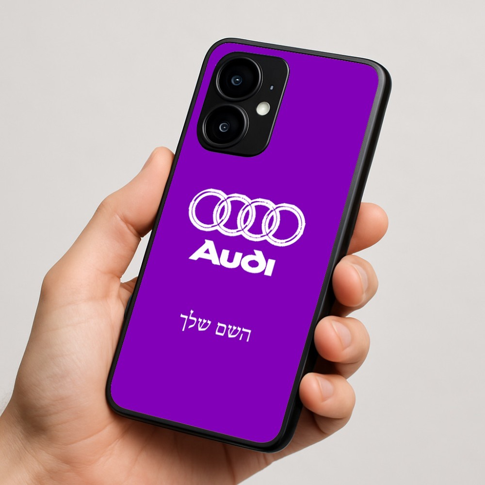 כיסוי בעיצוב אישי עם השם שלך לדגם - Motorola moto X70 Air בעיצוב אאודי