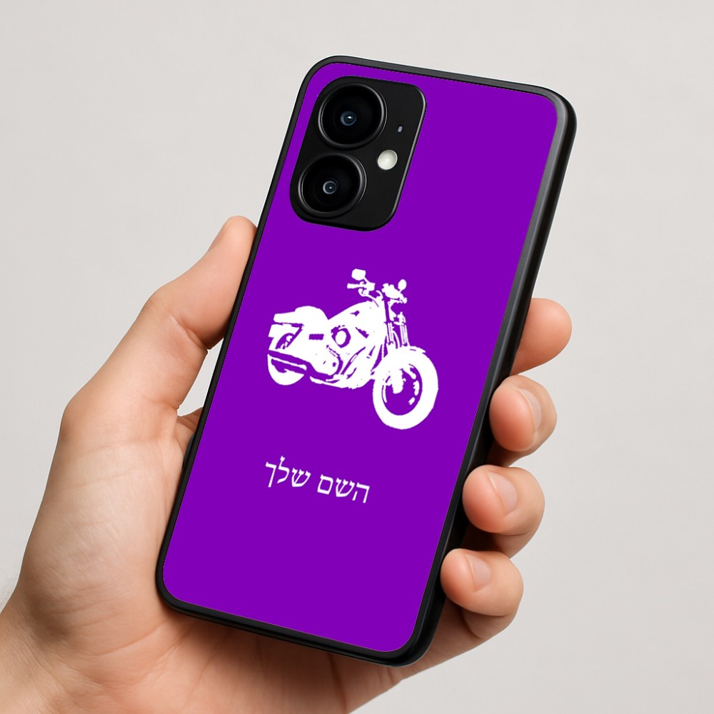 כיסוי בעיצוב אישי עם השם שלך לדגם - Motorola moto X70 Air בעיצוב הארלי-דיווידסון