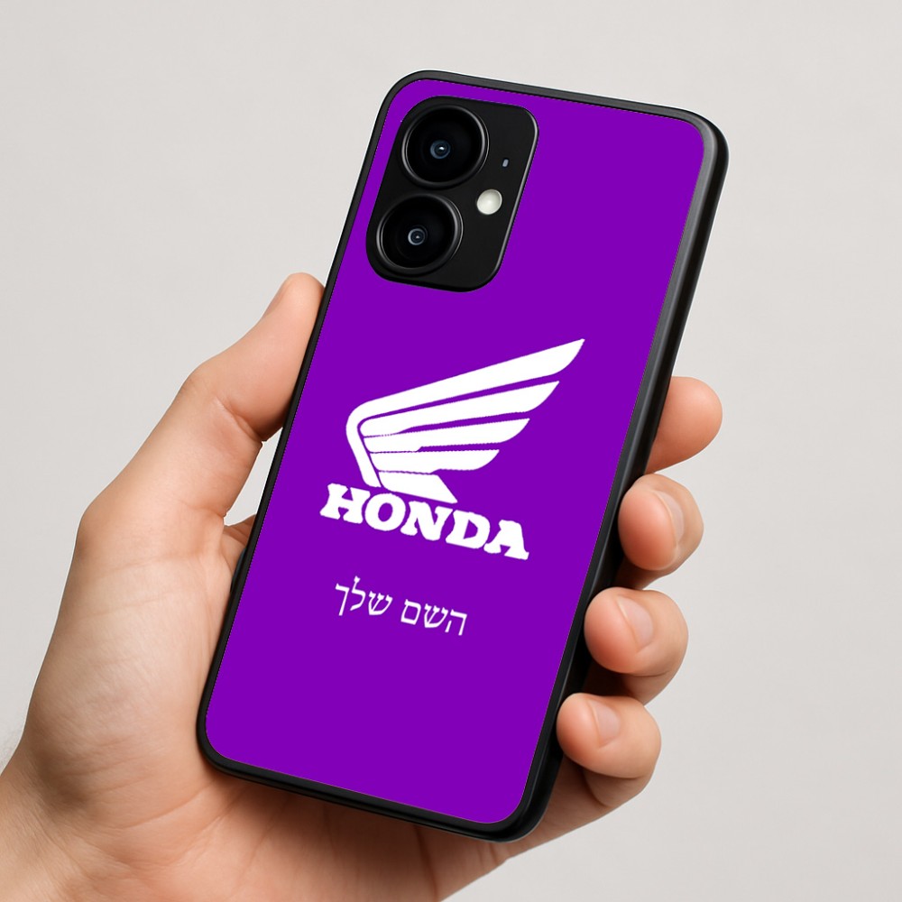 כיסוי בעיצוב אישי עם השם שלך לדגם - Motorola moto X70 Air בעיצוב הונדה