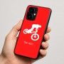 כיסוי בעיצוב אישי עם השם שלך לדגם - Motorola moto X70 Air בעיצוב רוכב אופניים