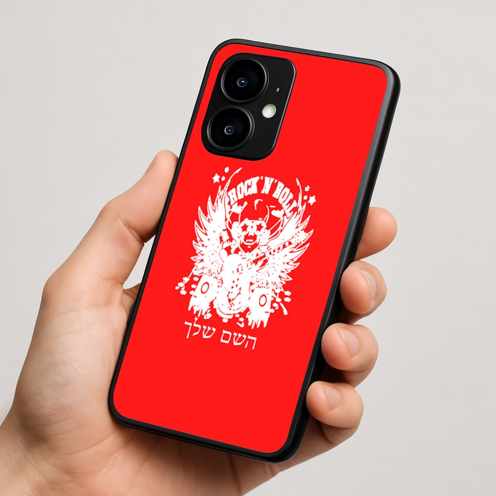 כיסוי בעיצוב אישי עם השם שלך לדגם - Motorola moto X70 Air בעיצוב רוקנרול