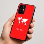 כיסוי בעיצוב אישי עם השם שלך לדגם - Motorola moto X70 Air בעיצוב מפת העולם