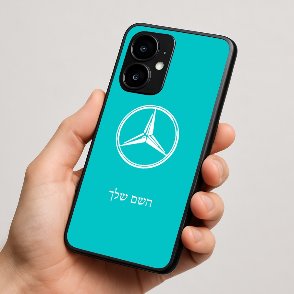 כיסוי בעיצוב אישי עם השם שלך לדגם - Motorola moto X70 Air בעיצוב מרצדס-בנץ